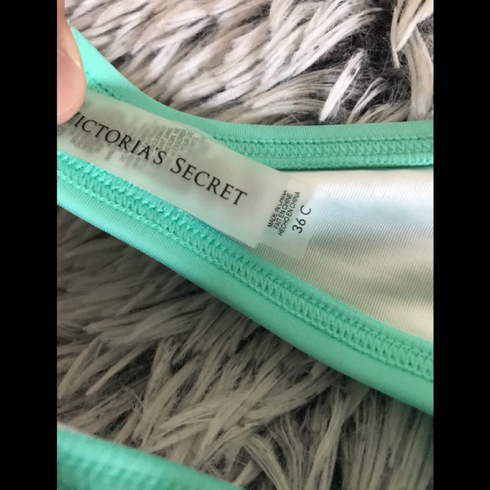 Victoria’s Secret strapless sea green tankini - Picture 7 of 8